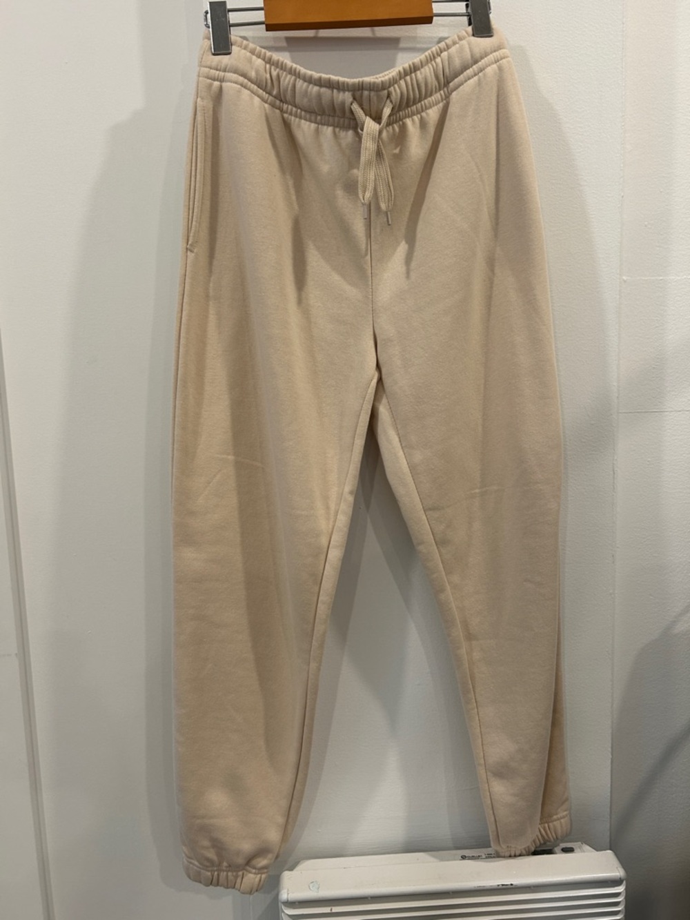 Forever 21 Men's Cream Drawstring Jogger Pants